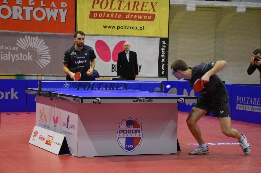 Tenis stołowy. Superliga. Poltarex Pogoń Lębork - Palmiarnia...