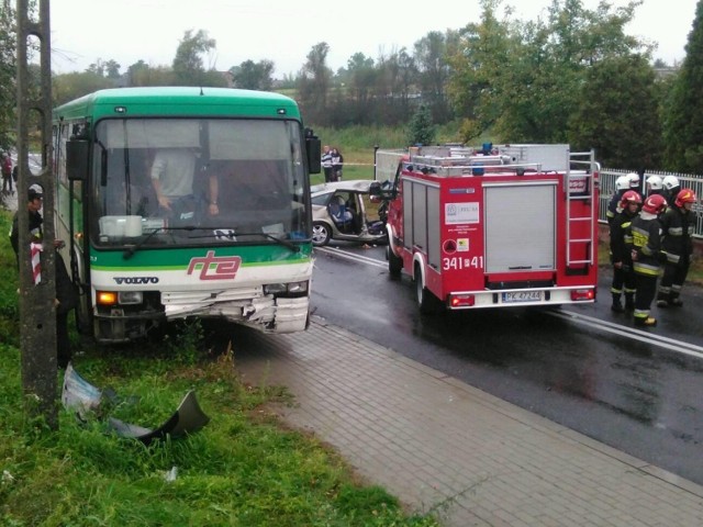 Wypadek w Jastrzębnikach pod Kaliszem