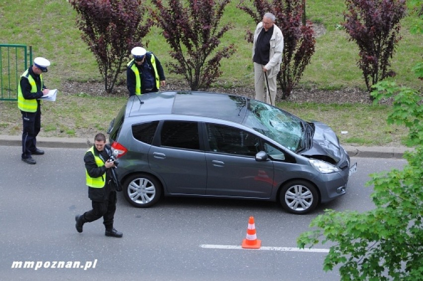 wypadek na Chartowie, potrącenie