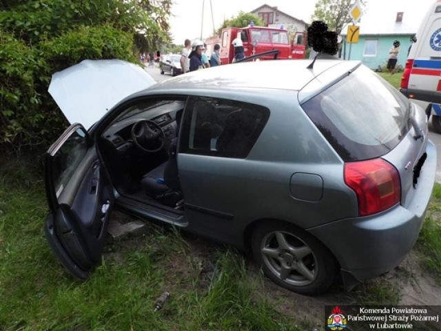 Wypadek drogowy w Brzezinach