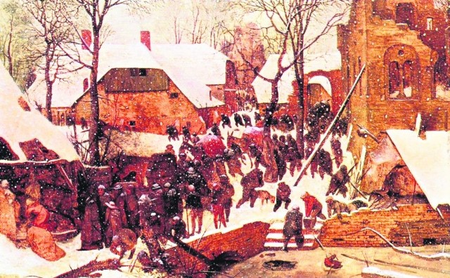 "Pokłon Trzech Króli na śniegu" Pietera Bruegla