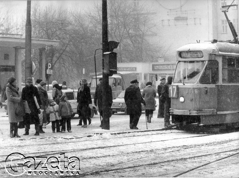 Wrocław 19.11.1985.
Zima na torach.