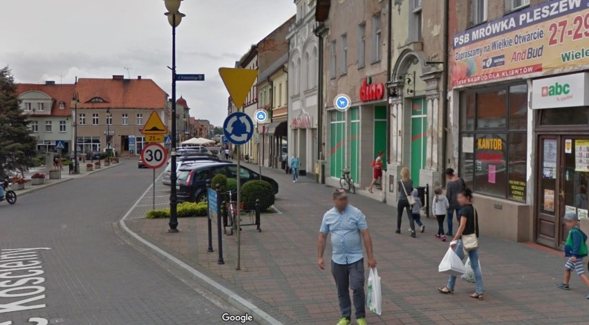 Pleszewski rynek w Google Street View. Kto ,,załapał się" na zdjęcie?