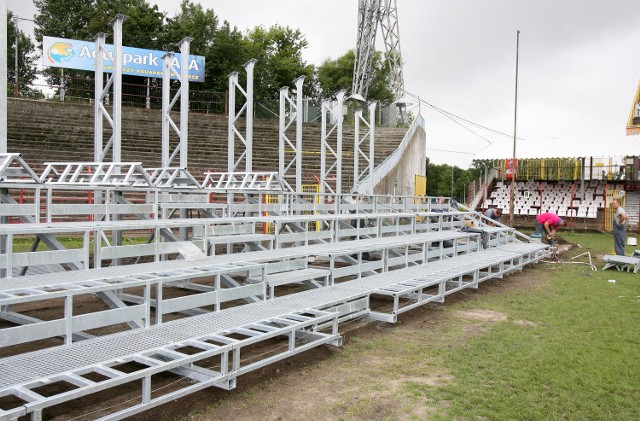 Budowa nowej trybuny na stadionie ŁKS-u