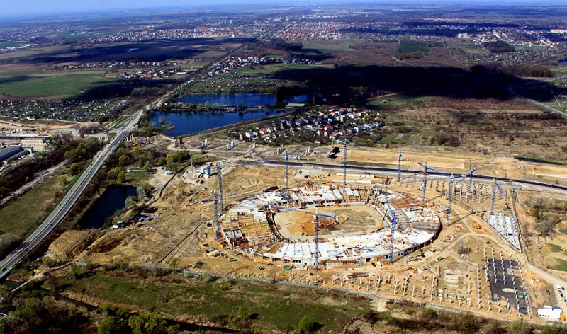 Budowa stadionu - 17 kwietnia 2010