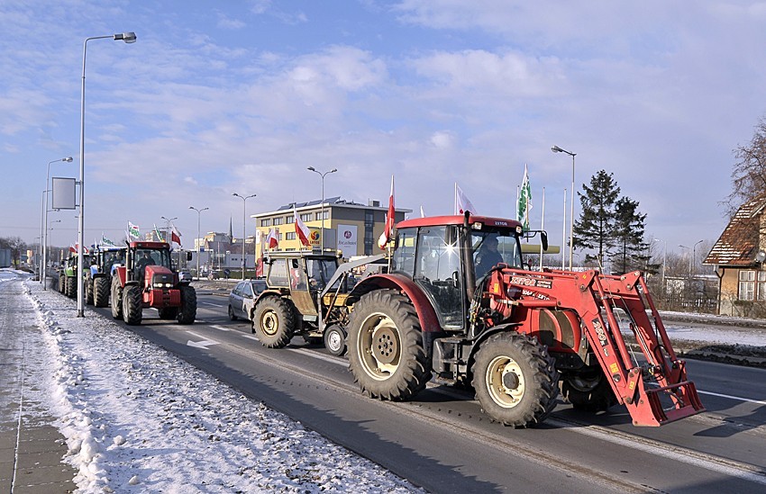 Protestujący rolnicy przejechali przez Gdańsk
