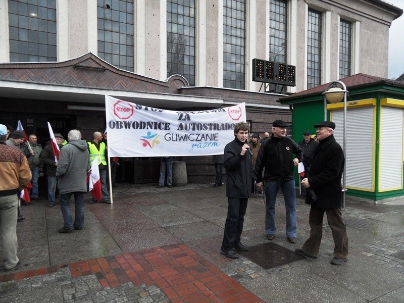 Gliwice: Protest przeciwko płatnej obwodnicy A4 [ZDJĘCIA, FILM]