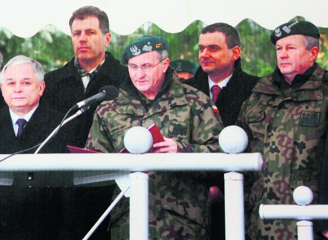 Wrocław 2009: Prezydent Lech Kaczyński, Władysław Stasiak, rektor WSO, generał Kazimierz Jaklewicz, Paweł Wypych, generał Franciszek Gągor