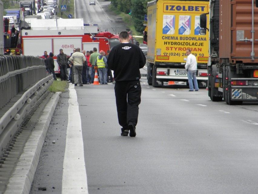 Wypadek na trasie DK-94 w Dąbrowie Górniczej