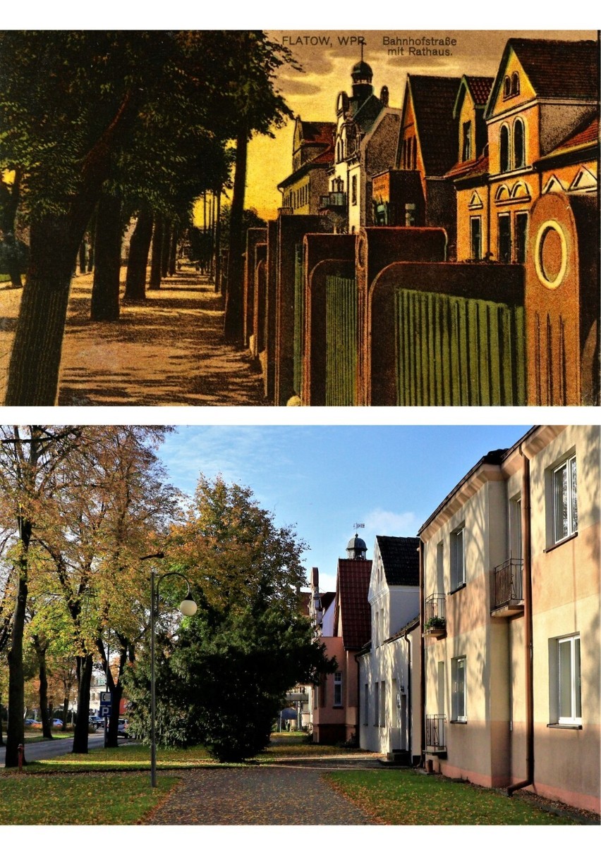 Aleja Piasta w Złotowie na starych zdjęciach ze zbiorów Karola Suszkiewicza. A jak wyglądają te miejsca dzisiaj?