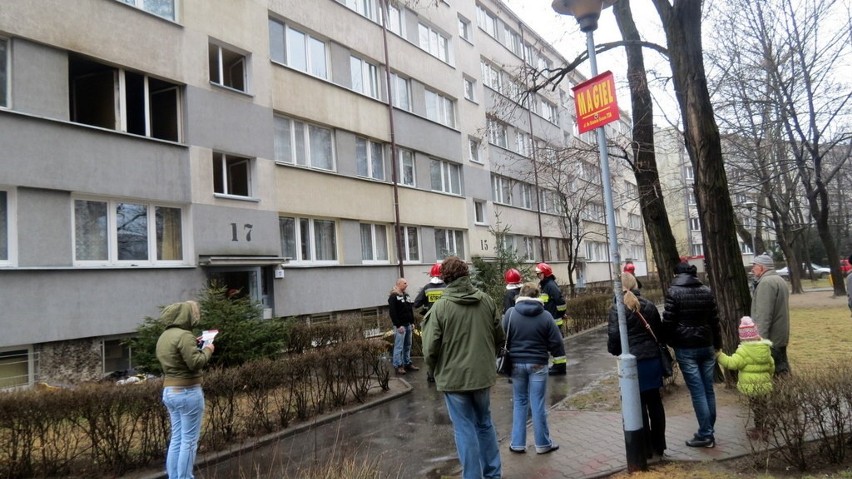 Wrocław: Paliło się mieszkanie na ul. Wejherowskiej (ZDJĘCIA)