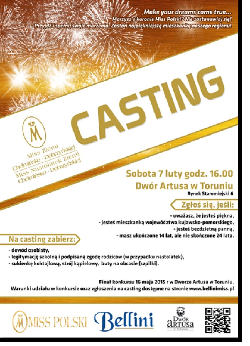 Casting do Miss Ziemi Chełmińsko-Dobrzyńskiej 2015.