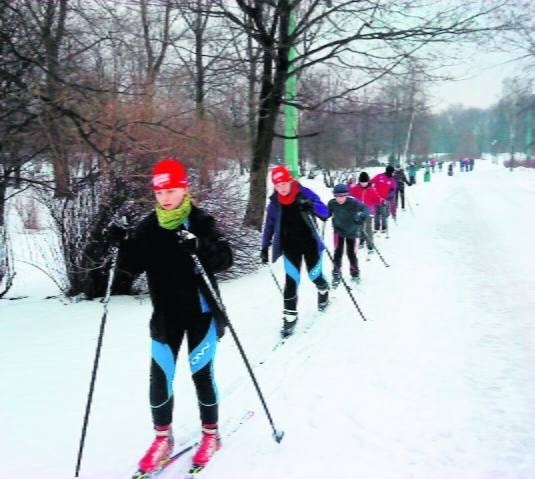 Park Śląski usiłuje przyciągać nawet w zimie