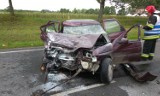 Śmiertelny wypadek koło Iławy. Zderzenie samochodu osobowego z karetką z krwią [zdjęcia]