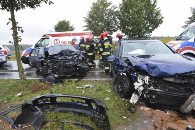 Grożny wypadek na drodze między Kościanem a Nowym Luboszem