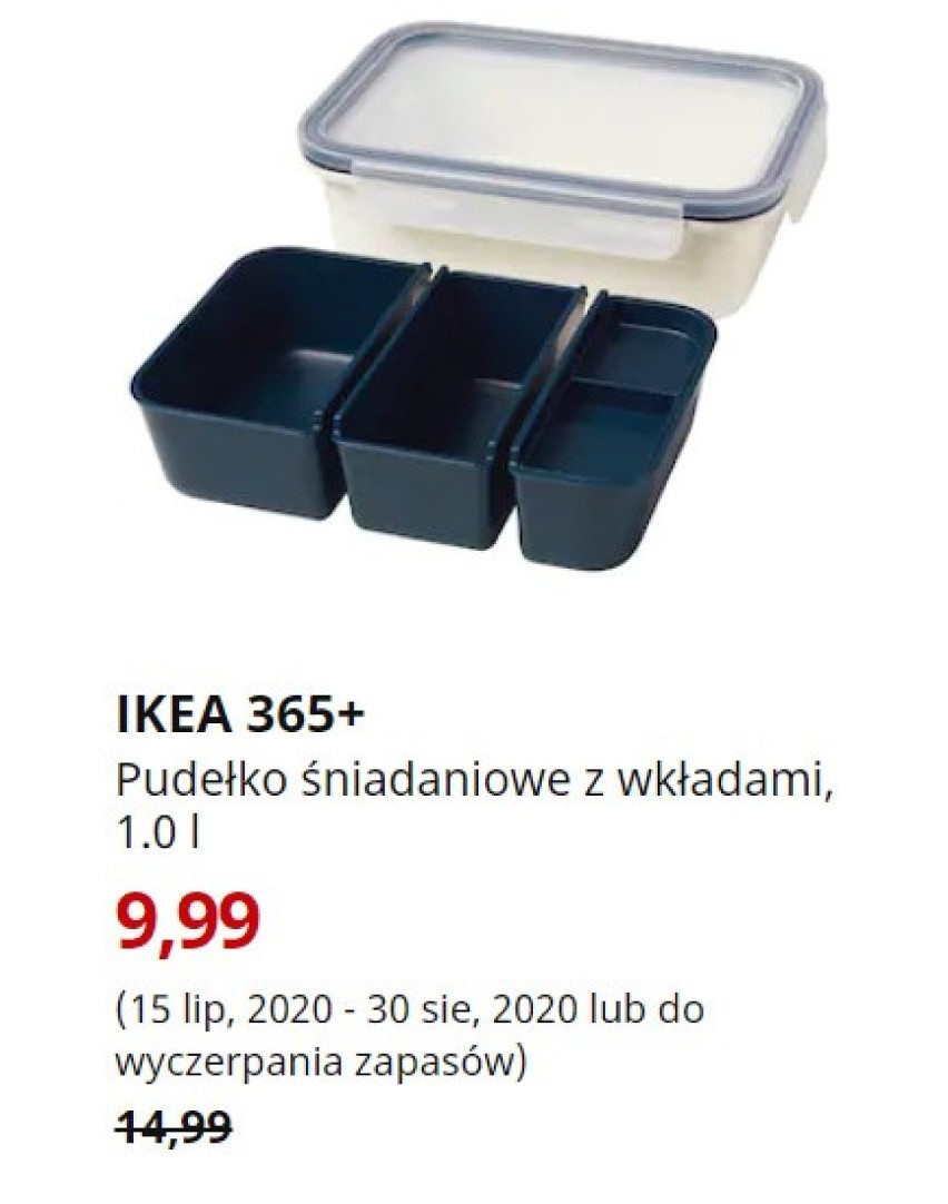 IKEA 365+
Pudełko śniadaniowe z wkładami, prostokąt, 1.0...