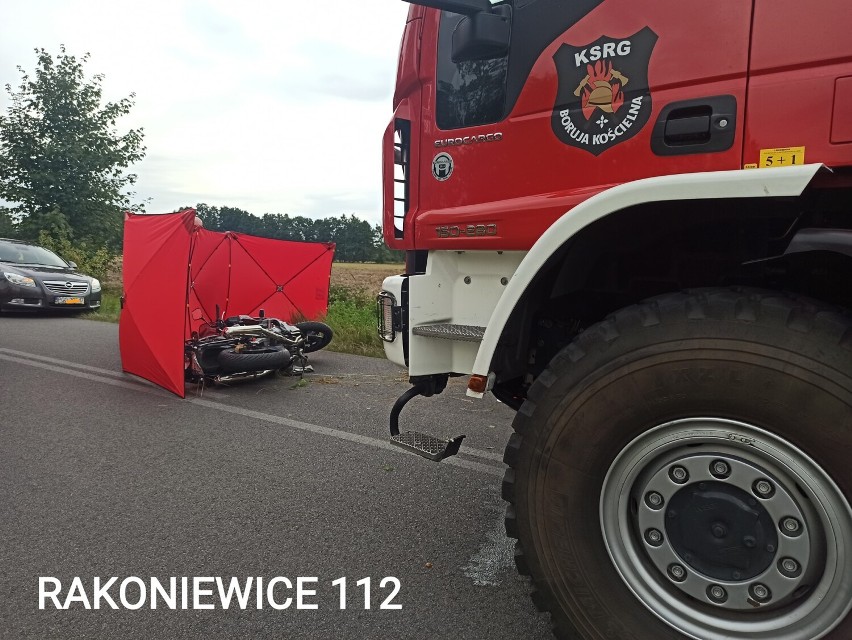 Tragiczny wypadek z udziałem motocykla na trasie z Jabłonny do Borui Nowej [ZDJĘCIA]