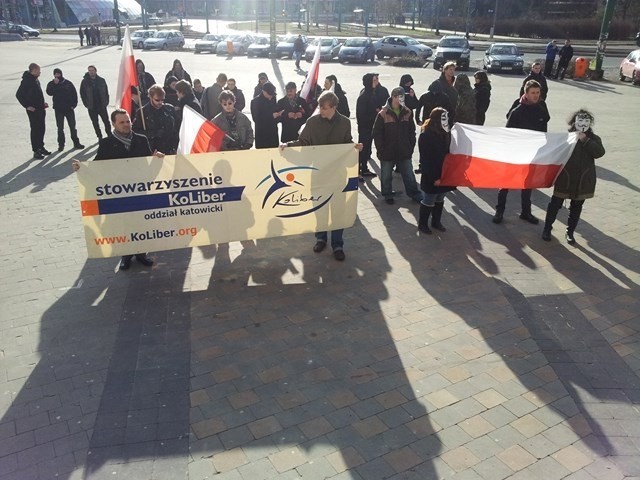 Nie dla obcych sił w Polsce - manifestacja w Katowicach