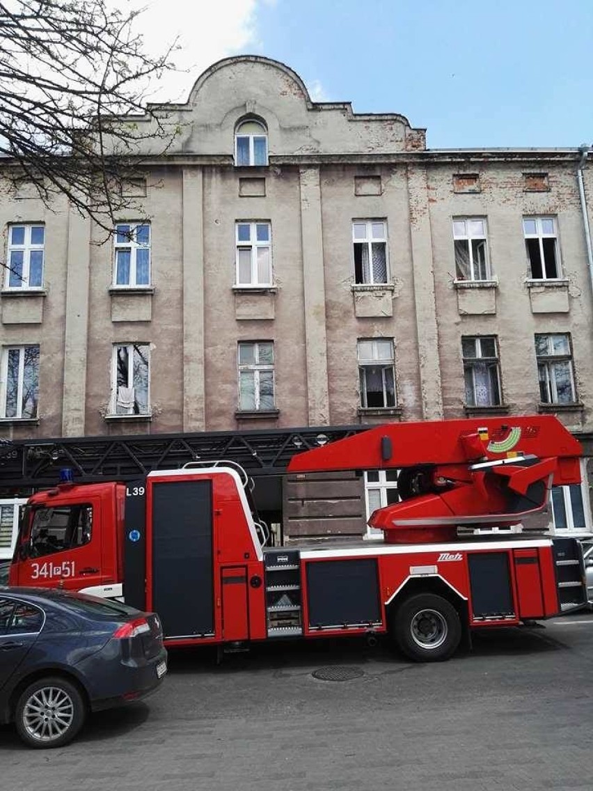 Straż pożarna interweniowała na ul. Handlowej