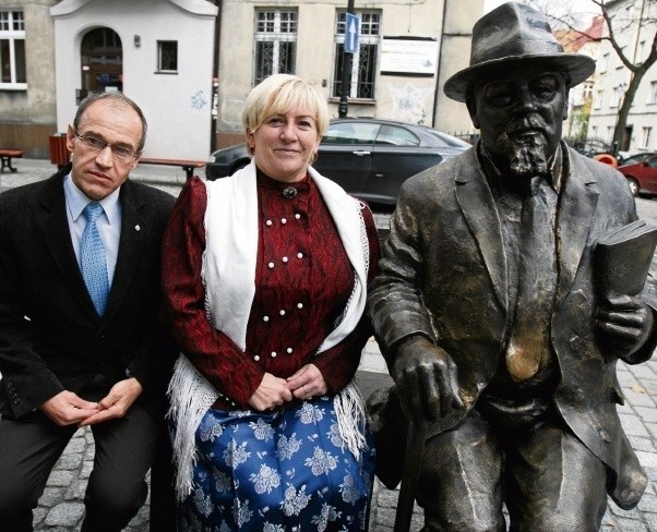 Otylia Trojanowska i Norbert Klosa ze Stanisławem Ligoniem