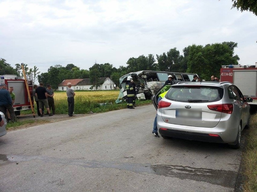 Wypadek w Wywle za Szczekocinami