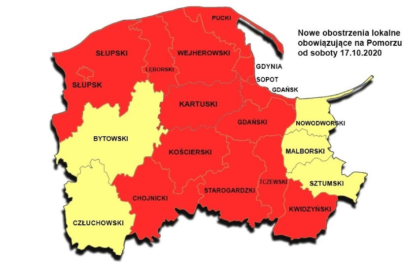 Koronawirus w powiecie gdańskim. Powiat gdański strefą czerwoną od soboty 17.10.2020. Co to oznacza?