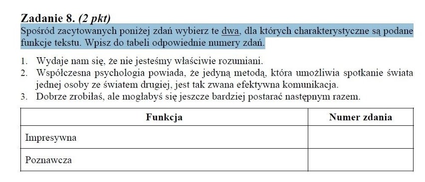 MATURA 2011: Błąd w teście z języka polskiego! [ZDJĘCIA]