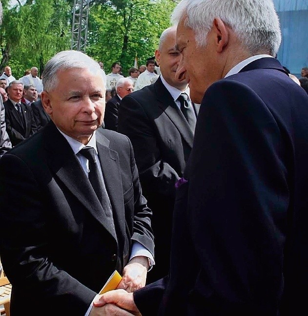 W Piekarach spotkali się Jerzy Buzek i Jarosław Kaczyński