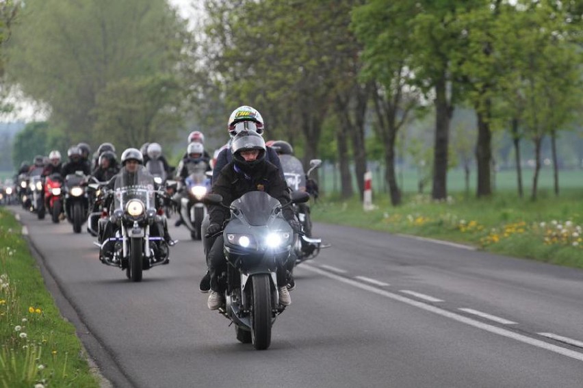 Motocykliści w Wolsztynie