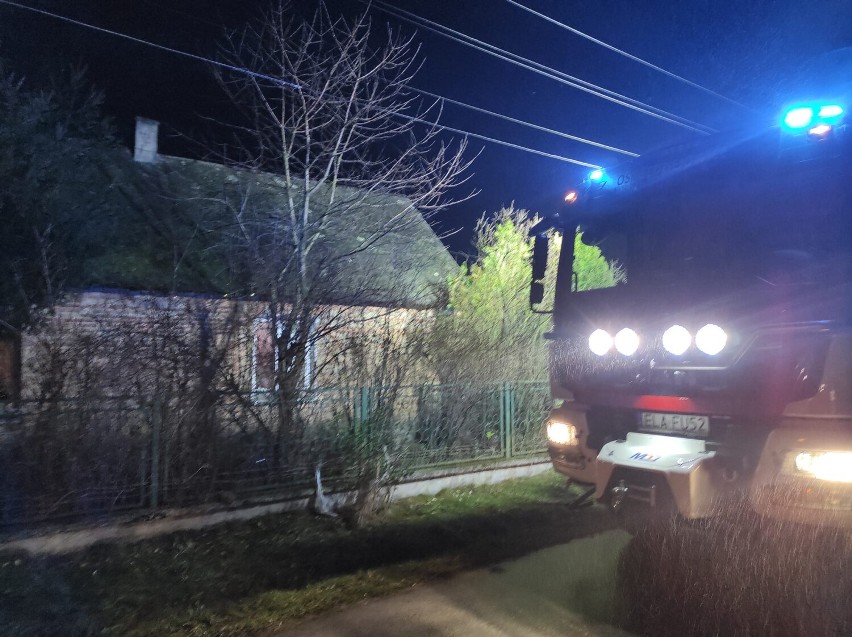 Pożar budynku mieszkalnego w Grabi Trzeciej w gminie Sędziejowice