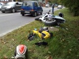 Mysłowice: Wypadek motocyklisty. Samochód wymusił pierwszeństwo