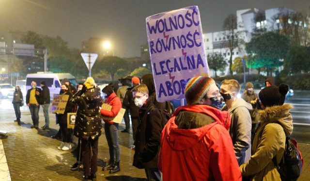 Kolejny protest w obronie praw kobiet w Rzeszowie.