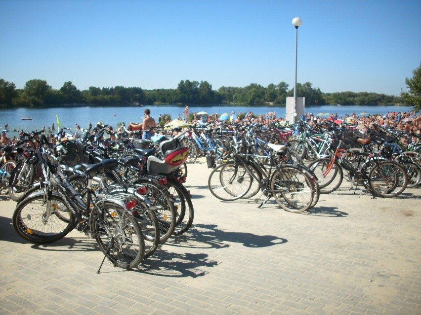 Rower przy rowerze - widok niczym w Holandii