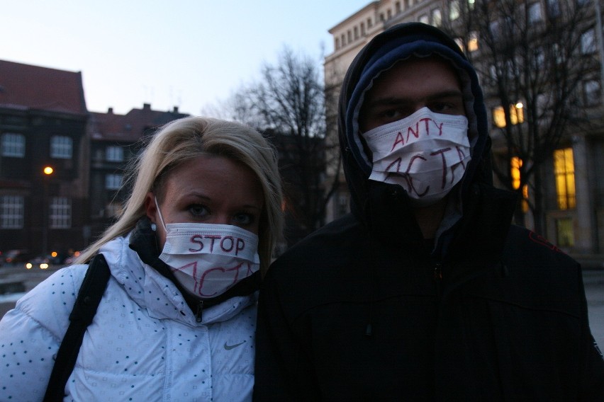 Kolejny protest przeciwko ACTA w Katowicach [ZDJĘCIA]