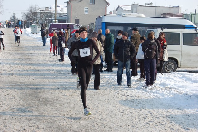 Andrzej Rogiewicz na trasie ostatniego biegu o Grand Prix Sztumu