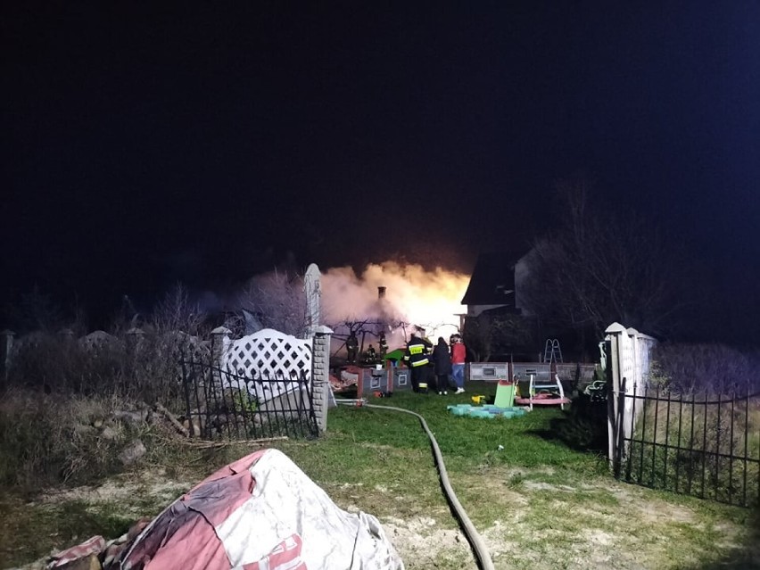 Pożar budynku w miejscowości Smolarka (gmina Włocławek)