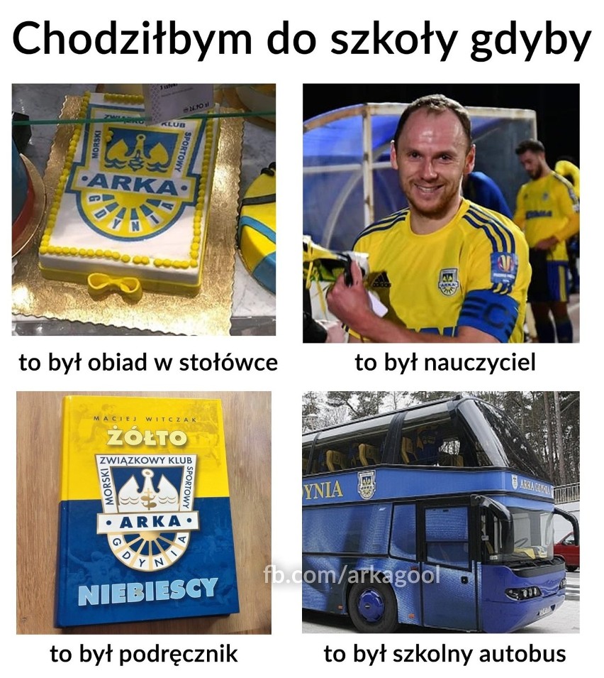 Arka Gdynia w memach! Najpopularniejsze memy o gdyńskiej drużynie! Tylko dla kibiców żółto-niebieskich!