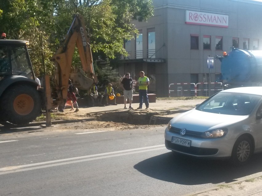 Gniezno: utrudnienia w ruchu na ulicy Roosevelta