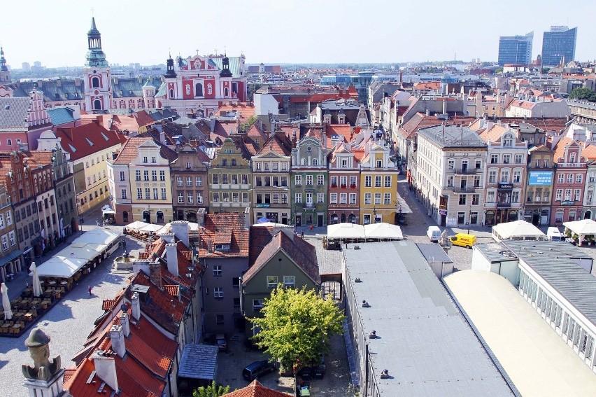 Poznań widziany z ratuszowej wieży