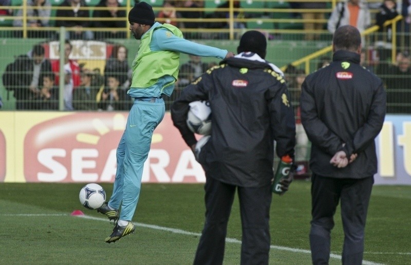 Reprezentanci Brazylii Marcelo i Kaka - na co dzień grający...