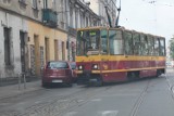 Kierowca fiata wstrzymał ruch tramwajów