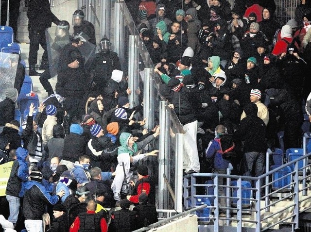 To była pierwsza od lat  awantura na stadionie przy Bułgarskiej