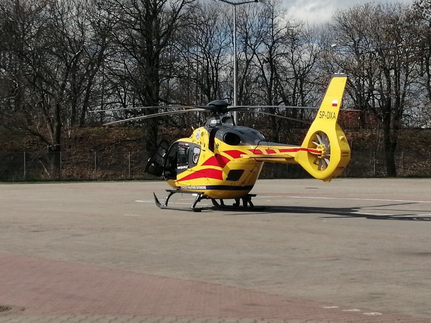 LPR lądował w Krotoszynie. Niestety starszej kobiety nie udało się uratować [ZDJĘCIA + FILM]