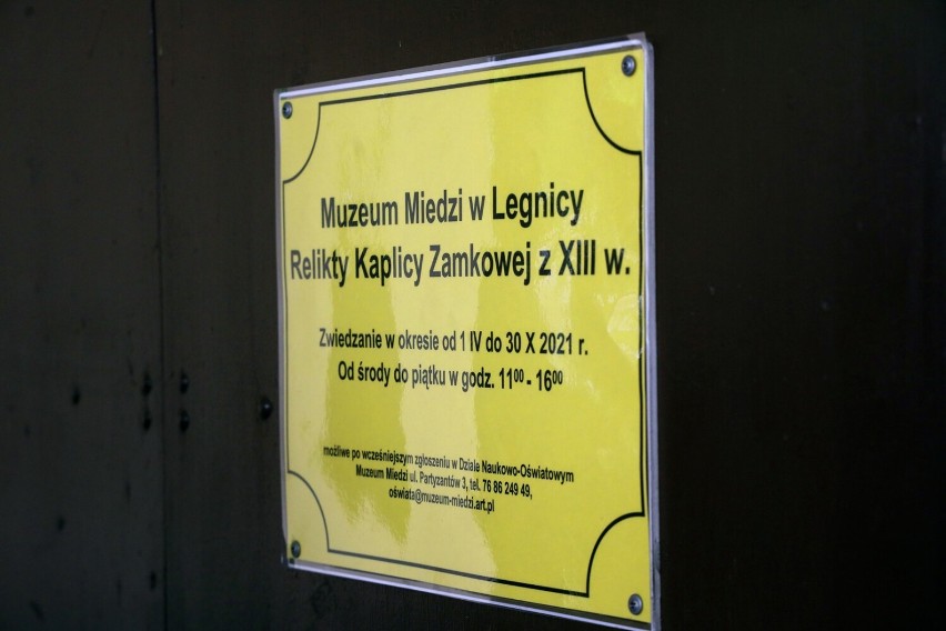 Relikty Kaplicy Zamkowej w Legnicy otwarte dla zwiedzających, zobaczcie zdjęcia