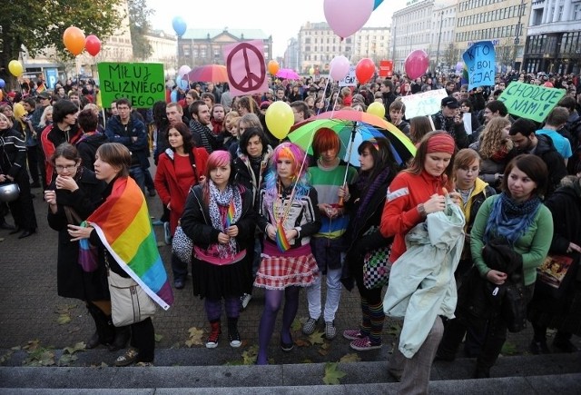 Parada równości w Poznaniu.