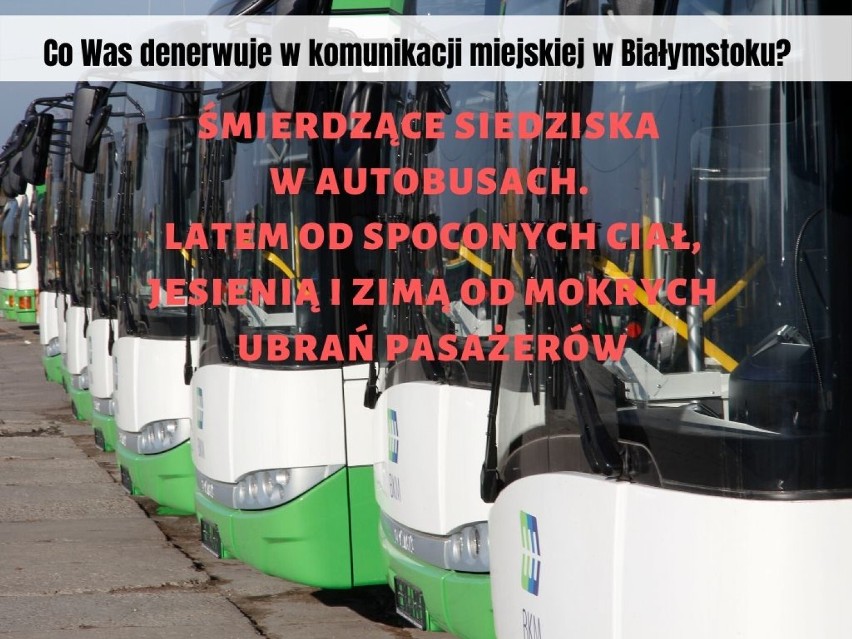 To denerwuje Was najbardziej w komunikacji miejskiej w Białymstoku