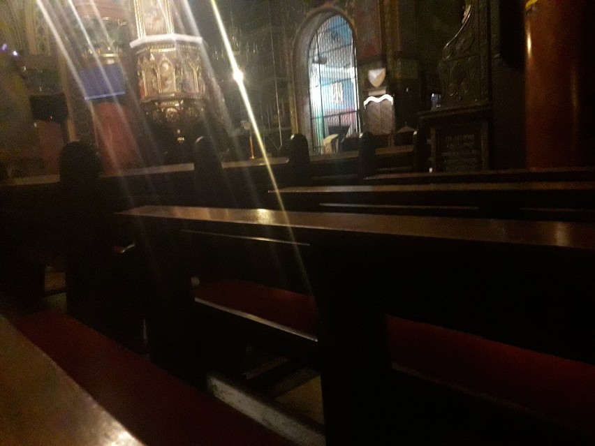 Na popołudniowej niedzielnej mszy w sosnowieckiej katedrze...