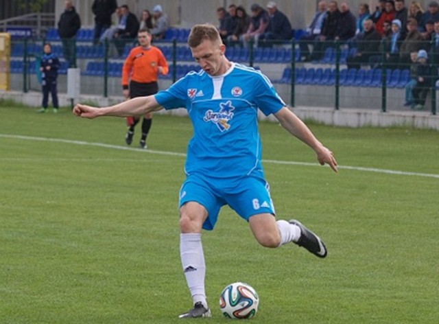 Ariel Wawszczyk strzelił honorowego gola dla Błękitnych.