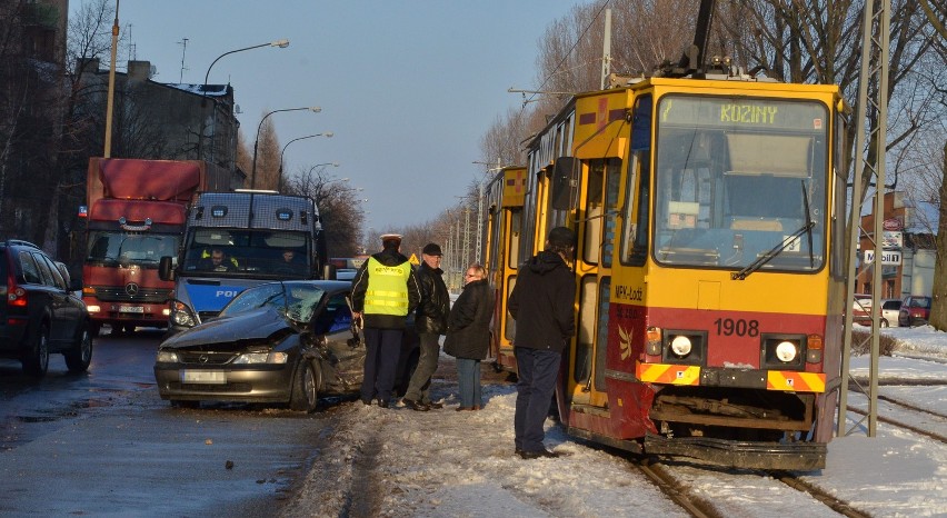 Wypadek na Srebrzyńskiej w Łodzi
