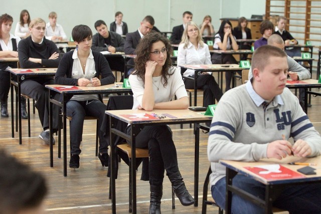 W XXIII Liceum Ogólnokształcącym w Łodzi do matematyki podeszło w środę 110 uczniów